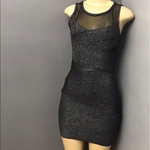 Black Sparkly Body Con